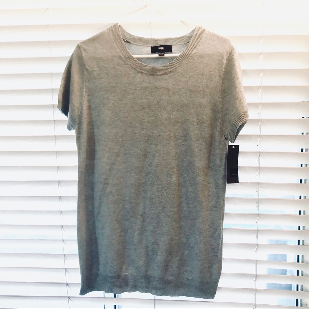 Grey Short Sleeve sweater NWT szXXL Mossimo Tgt